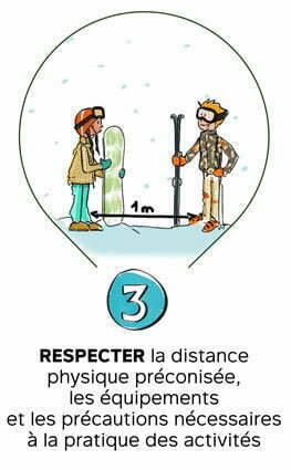 #CetHiverJeSkie - Geste 3 - Respecter la distance