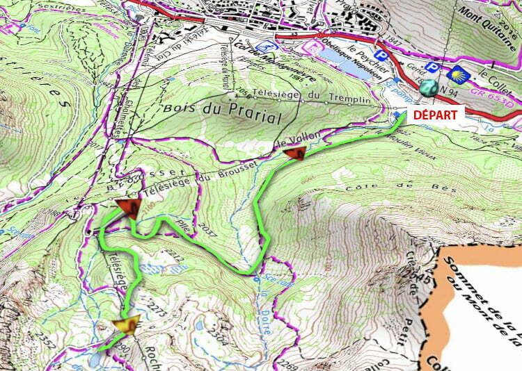 Itinéraires Randonnée Balisés - La Trace de l'Aigle - Montgenèvre