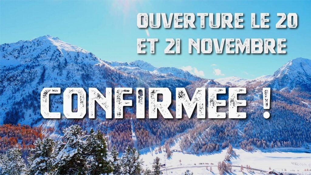 Montgenèvre, ouverture domaine skiable les 20 & 21 novembre 2021