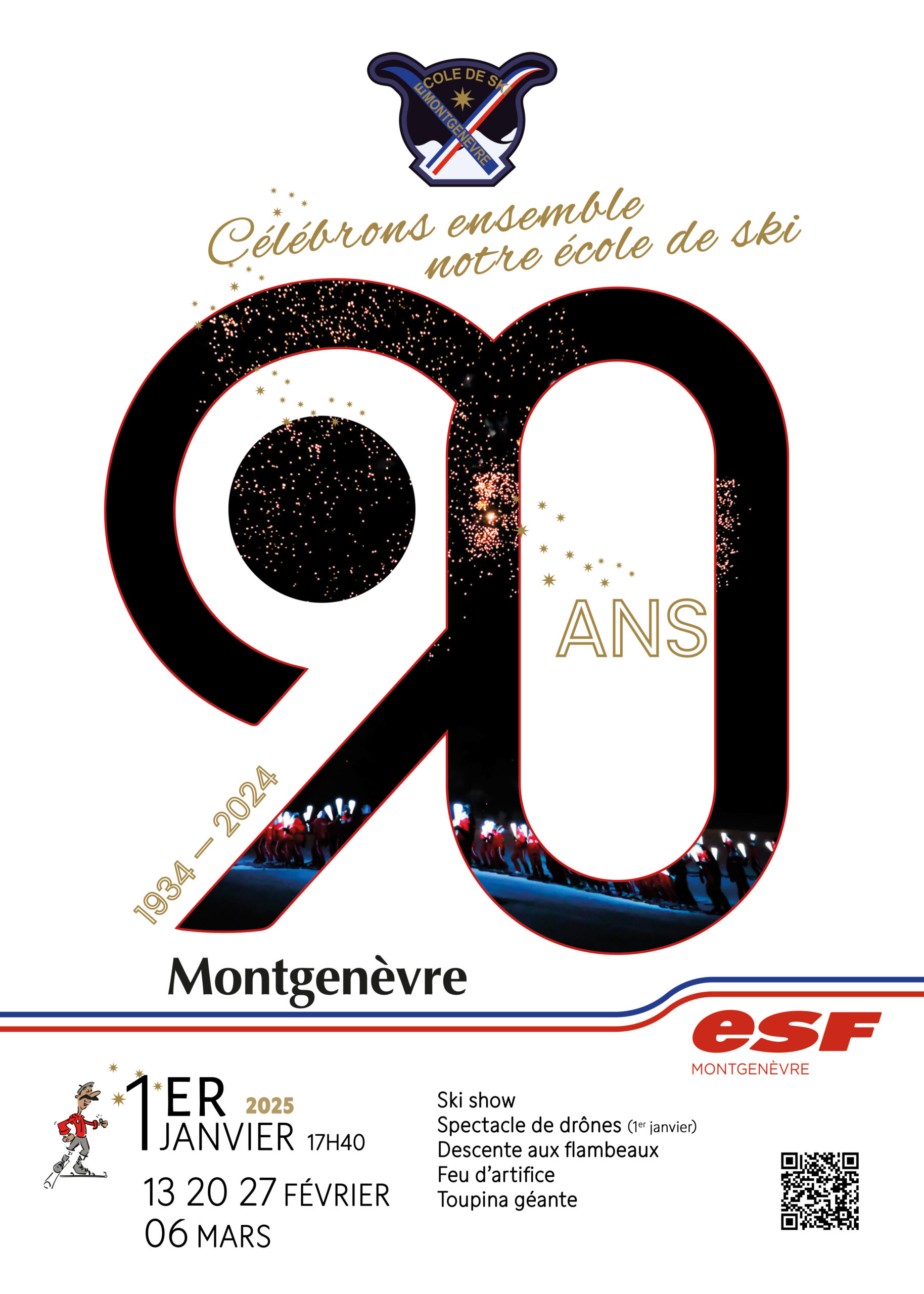 90 ans de l'ESF Montgenèvre